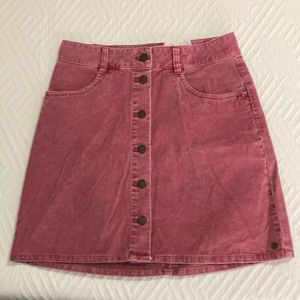 Corduroy Skirt size medium pink.